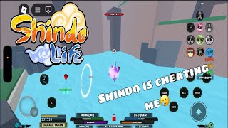 SHINDO LIFE FIGHTING PVP WITH NEW MOVESET SHINDO STARTED CHEATING😭😭 [upl. by Ainollopa]