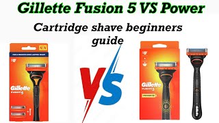 Gillette Fusion 5 and Gillette Fusion 5 Review  Cartridge Razor Shave tutorial for beginners [upl. by Terej766]