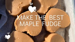 How to Make The BEST Maple Fudge [upl. by Eibber]