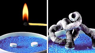 SATISFYING EASY SCIENCE EXPERIMENTS to do at home BY 5minute MAGIC [upl. by Theobald]