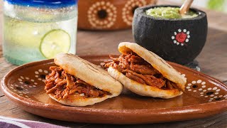 Gordita de carne deshebrada  kiwilimón recetas [upl. by Yager]