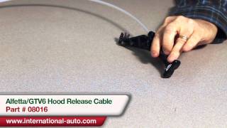 Alfetta or GTV6 Hood Release Cable  International Auto Parts [upl. by Anglo]