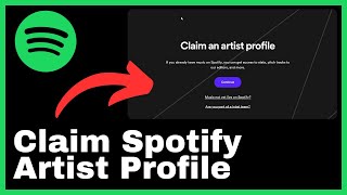 How to Claim Spotify Artist Profile [upl. by Gagne]