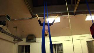 Aerial Silks  Butterfly Drop [upl. by Airamalegna]