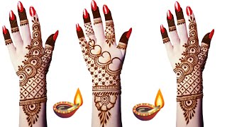 Top Two Diwali 🪔 Special Simple Mehndi Disign l joya Mehndi Art l Mehndi Ki Design l Mehndi l [upl. by Je]