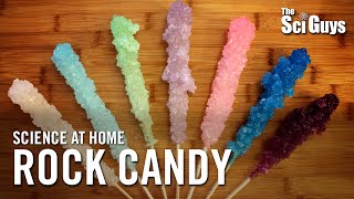 Rock Candy Recipe  Crystallization of Sugar  The Sci Guys Science at Home [upl. by Eciral]