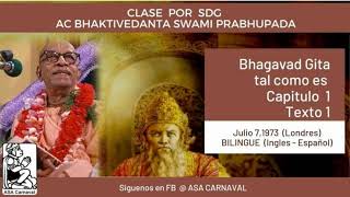 BG 11 Clase por Srila Prabhupada InglesEspañol [upl. by Hilary]