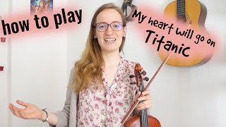 My Heart Will Go On  Titanic how to play  Easy Violin Tutorial [upl. by Zealand]