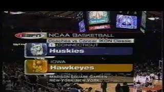 199900 NCAA BB 1 UConn vs Iowa  Season Opener [upl. by Wiskind]