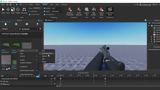 All ViewModel Anims in HK33 for fe gun kit  Roblox studio anims made by me model links in desc [upl. by Lrak]