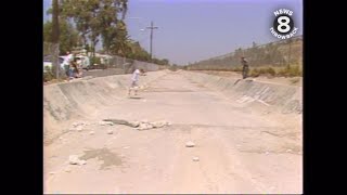 Skateboarding in a storm drainage channel in San Diego in 1986 [upl. by Racso]