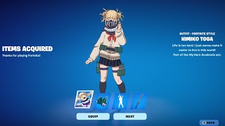 buying Himiko toga in Fortnite [upl. by Ahsela]