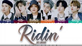 NCT DREAM – RIDIN Lyrics Color CodedHanRomEng [upl. by Susette]