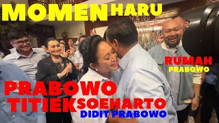 SUASANA HARU PRABOWO TITIEK SOEHARTO DAN KELUARGA AHMAD DHANI AL EL DUL DI RUMAH PRABOWO [upl. by Atikehs]