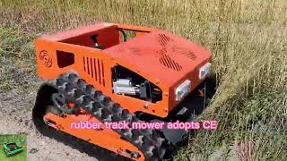 remote control crawler weeding machine Vigorun Tech remote operated crawler grass cutting machine [upl. by Clayborn]