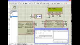 SPI Communication between two avr microcontroller simulated [upl. by Eislrahc]