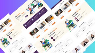 ➡️ Online Education Website Design using ReactJs 🔥 [upl. by Golter]