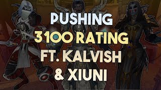 AEGHIS plays with KALVISH and XIUNI 3100 RATING  Rank 1 Mage WoW Shadowlands PvP Arena [upl. by Munafo]