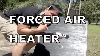 Forced Air Heater Solar PART 3 Passive Heating HOW TO Use Sunlight Power Wooden Frame [upl. by Akemrej]