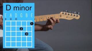 How to Play a D Minor Open Chord  Guitar Lessons [upl. by Gilba]