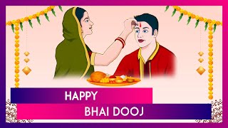 Happy Bhai Dooj 2024 Greetings Wishes And Messages To Mark The End Of Diwali [upl. by Gonroff750]