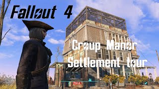 Fallout 4 Croup Manor Settlement build [upl. by Ahsram569]