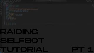 How to make a discord selfbot pt 1 [upl. by Adest]