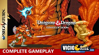 🎮 Dungeons amp Dragons Tower of Doom Sega Saturn Complete Gameplay [upl. by Aniroz]