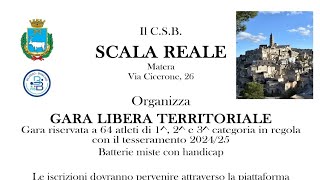 Info su Gara Territoriale 64 giocatori 1a 2a e 3a Cat [upl. by Ordnas]