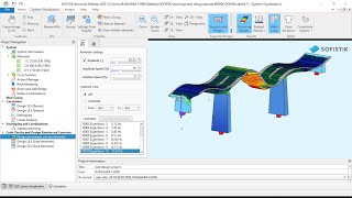 SOFISTIK 2020 SEISMIC ANALYSIS FOR A CONCRETE BRIDGE [upl. by Anitnatsnoc]