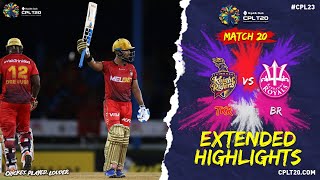 Extended Highlights  Trinbago Knight Riders vs Barbados Royals  CPL 2023 [upl. by Drawe]