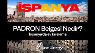 İspanyada İkamet PADRON Belgesi Nedir [upl. by Tsenrae]