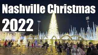 Christmas 2022 Part 1 Nashville Christmas Trip Gaylord Opryland First Horizon Park [upl. by Elletnahs]