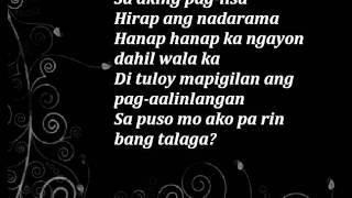 Wag Mo Akong Iwan Magisa by Angeline Quinto Minus One w LyricsKaraoke Version [upl. by Euphemie]