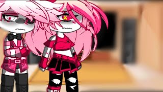 Hazbin hotelreact to quotAddictquotsad angel dust and cherrie bomb vivziepop [upl. by Skees]