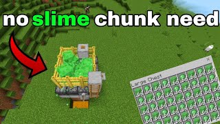 Minecraft EASIEST slime farm  no slime chunk 120 [upl. by Cyn30]