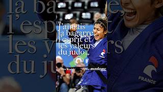 Shirine Boukli  «J’aimais la bagarre l’esprit et les valeurs du judo »🥋✨ youtubeshorts jo [upl. by Newby]