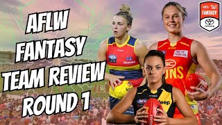 AFLW Fantasy 2024 Team Review Round 1 [upl. by Landa]