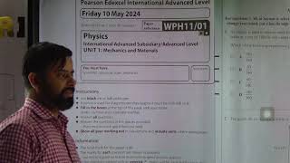 Edexcel IAL AS Physics  May June 2024 QP Solve  Section A MCQ Q 12 [upl. by Uon337]