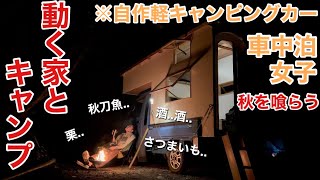 【車中泊女子】DIYした軽キャンで行く初のソロキャンプが最高すぎた【20代独身女の休日】 [upl. by Iztim747]