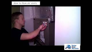 How to Clean Your Air Ducts Yourself Air Duct Cleaning  Maintenance for Beginners [upl. by Antonetta225]