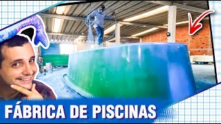 Como é FABRICADA UMA PISCINA de fibra de vidro  Tour pela Fábrica [upl. by Onailimixam622]