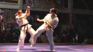 All Russian Championship 2012 Irina Manzhikova vs Natalia Sozykina SHINKYOKUSHINKAI KARATE [upl. by Ansell2]