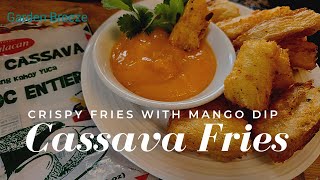 Cassava Fries  How to make Crispy Treat Yuca Frita with Spicy Mango Dip shorts cassavafries [upl. by Polky]