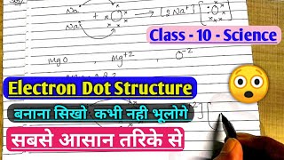 Electron dot Structure class 10 science  Electron dot structure 2020 trick  Class 10 Chemistry [upl. by Negriv819]