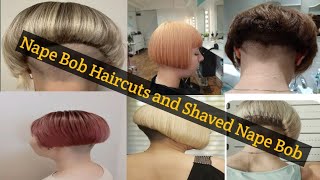 Best Nape Bob Haircuts Collection of 2023Shaved Nape Bob Haircuts  Most Trending Bob Haircuts [upl. by Ajnat]