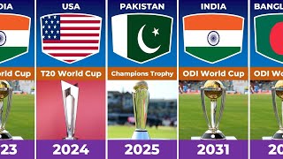 Upcoming ICC Events  2023 to 2031 [upl. by Anenahs786]