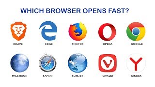 Which browser opens fast BraveEdgeFirefoxOperaChromePalemoonSafariSlimjetVivaldiYandex [upl. by Loyce]