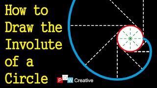 Involute of a circle  involute curve [upl. by Atnuahsal772]