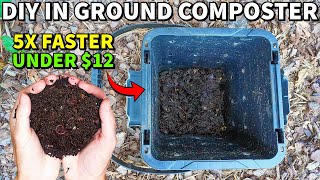 How To Make Compost FAST IN GROUND Plants Worms Will LOVE This [upl. by Mariam]